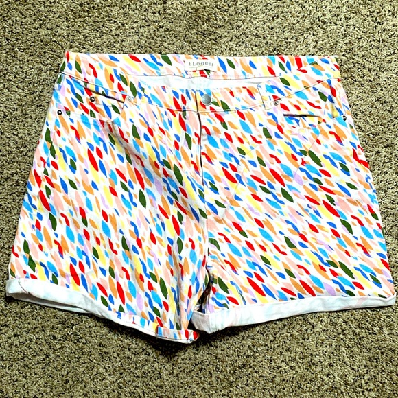 Colorful Eloquii Shorts - Picture 1 of 4